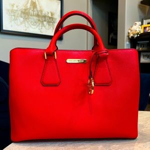 Bright and Red… almost brand new Michael Kors handbag! Perfect for the holidays